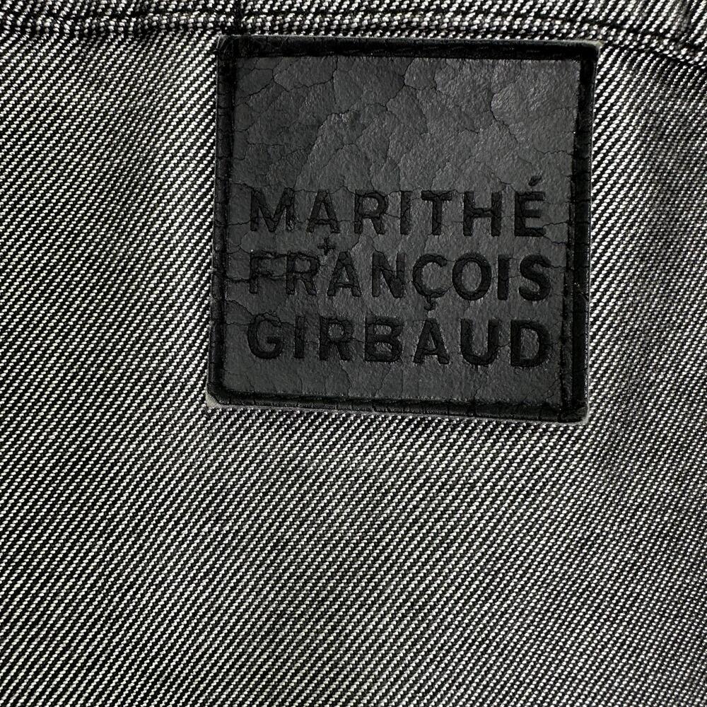 Men’s XL Marithe Francois Girbaud Silver Denim Jacket 90’s vintage oversized - Picture 2 of 6